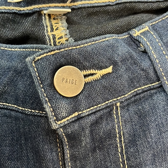 Paige jeans darker denim hoxton ankle stretchy skinny jeans 26 - Picture 4 of 15